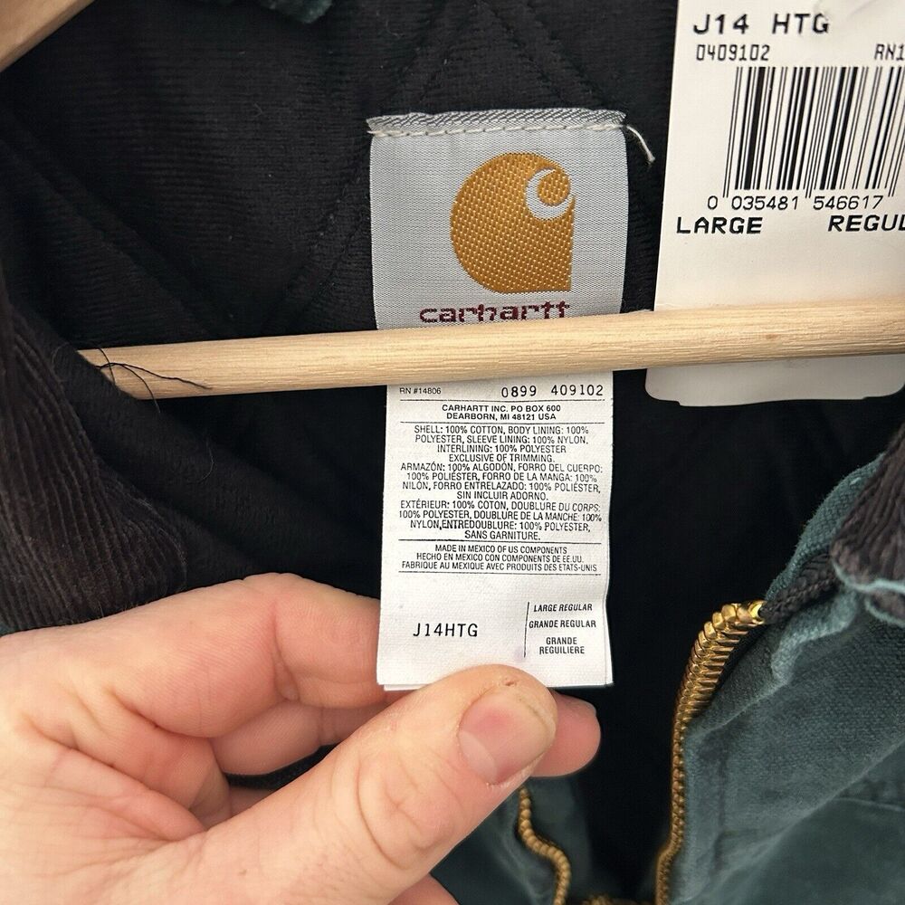 Vintage Carhartt Quilted Santa Fe Jacket “Hunter Green” J14HTG - Picture 10 of 13